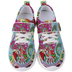 Supersonic Volcanic Splash Women s Velcro Strap Shoes by chellerayartisans