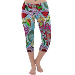 Supersonic Volcanic Splash Capri Yoga Leggings