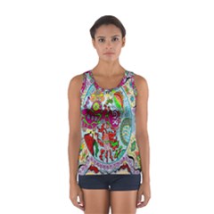 Supersonic Volcanic Splash Sport Tank Top  by chellerayartisans