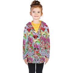 Supersonic Volcanic Splash Kids  Double Breasted Button Coat by chellerayartisans