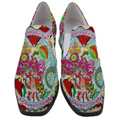 Supersonic Volcanic Splash Women Slip On Heel Loafers by chellerayartisans