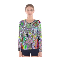 Supersonic Volcanic Mushroom Power Women s Long Sleeve Tee