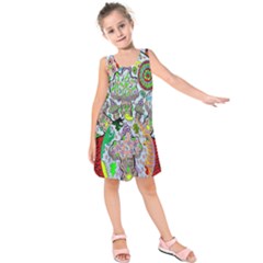 Supersonic Volcanic Mushroom Power Kids  Sleeveless Dress