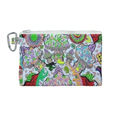 Supersonic Volcanic Mushroom Power Canvas Cosmetic Bag (medium)