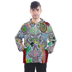 Supersonic Volcanic Mushroom Power Men s Half Zip Pullover by chellerayartisans