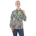 Supersonic volcanic mushroom power Women s Long Sleeve Pocket Shirt View1