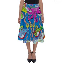 Supersonic Volcanic Fish Sonar Submarine Perfect Length Midi Skirt by chellerayartisans