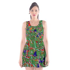 Alli The Alligator Scoop Neck Skater Dress by AuroraMountainFashion