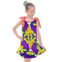 Jeff Print Kids  Tie Up Tunic Dress