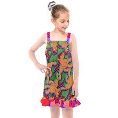 Chess Print Kids  Overall Dress by AuroraMountainFashion