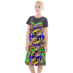 Rainbow Dragon Squad Print Camis Fishtail Dress