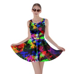 Multicolored Abstract Print Skater Dress by dflcprintsclothing