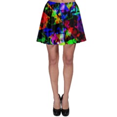 Multicolored Abstract Print Skater Skirt by dflcprintsclothing