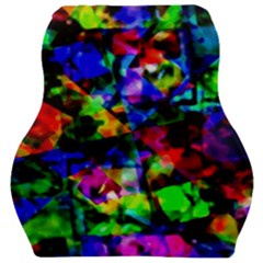 Multicolored Abstract Print Car Seat Velour Cushion  by dflcprintsclothing