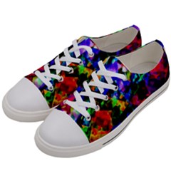 Multicolored Abstract Print Women s Low Top Canvas Sneakers by dflcprintsclothing