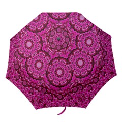 Happy Florals  Giving  Peace And Great Feelings Folding Umbrellas by pepitasart