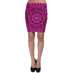 Happy Florals  Giving  Peace And Great Feelings Bodycon Skirt by pepitasart