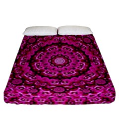 Happy Florals  Giving  Peace And Great Feelings Fitted Sheet (california King Size) by pepitasart