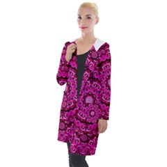 Happy Florals  Giving  Peace And Great Feelings Hooded Pocket Cardigan by pepitasart