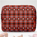 Plaid - red with skulls Make Up Pouch (Large) View1