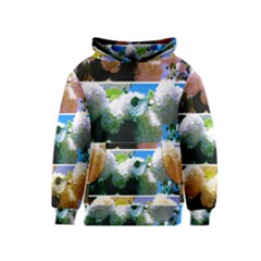 Snowball Branch Collage (i) Kids  Pullover Hoodie by okhismakingart