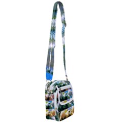 Snowball Branch Collage (i) Shoulder Strap Belt Bag by okhismakingart