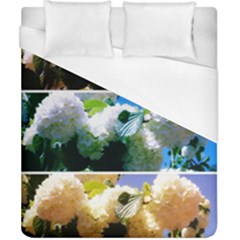 Snowball Branch Collage (i) Duvet Cover (california King Size) by okhismakingart