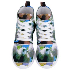 Snowball Branch Collage (i) Women s Lightweight High Top Sneakers by okhismakingart