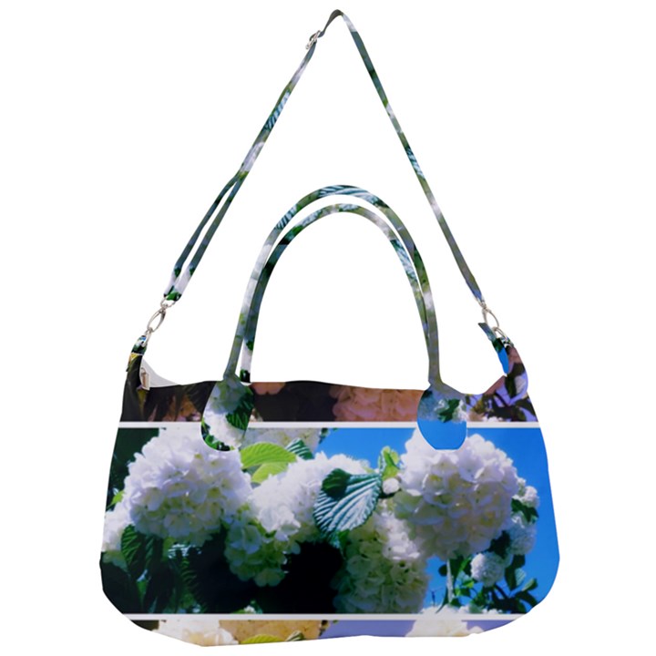 Snowball Branch Collage (I) Removal Strap Handbag