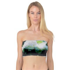 Faded Snowball Branch Collage (ii) Bandeau Top by okhismakingart