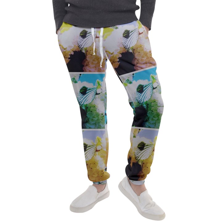 Faded Snowball Branch Collage (II) Men s Jogger Sweatpants