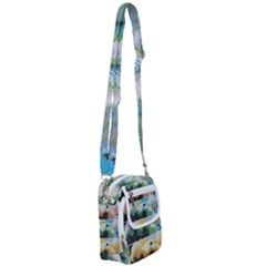 Faded Snowball Branch Collage (ii) Shoulder Strap Belt Bag by okhismakingart