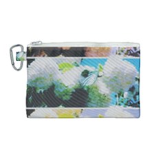 Faded Snowball Branch Collage (ii) Canvas Cosmetic Bag (medium)