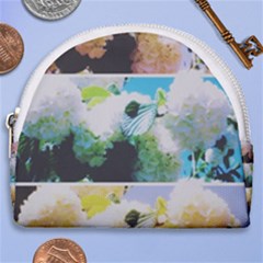 Faded Snowball Branch Collage (ii) Horseshoe Style Canvas Pouch by okhismakingart