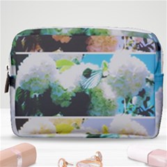 Faded Snowball Branch Collage (ii) Make Up Pouch (medium) by okhismakingart