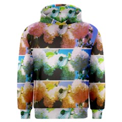 Bright Snowball Branch Collage (iii) Men s Overhead Hoodie by okhismakingart