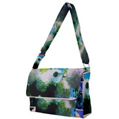 Bright Snowball Branch Collage (iii) Full Print Messenger Bag by okhismakingart