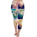 Washed Out Snowball Branch Collage (IV) Capri Winter Leggings  View4