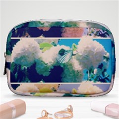 Washed Out Snowball Branch Collage (iv) Make Up Pouch (small) by okhismakingart