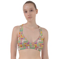 Abstract Background Colorful Sweetheart Sports Bra