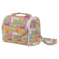 Abstract Background Colorful Satchel Shoulder Bag