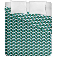 Pattern Green Blue Grey Hues Duvet Cover Double Side (california King Size) by Pakrebo