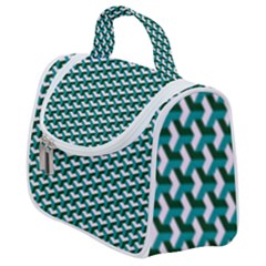 Pattern Green Blue Grey Hues Satchel Handbag by Pakrebo