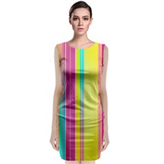 Background Colorful Abstract Classic Sleeveless Midi Dress by Pakrebo