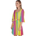 Background Colorful Abstract Velour Kimono Dress View2