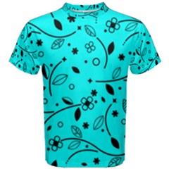 Pattern Flowers Flower Texture Men s Cotton Tee