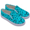 Pattern Flowers Flower Texture Kids  Canvas Slip Ons View3