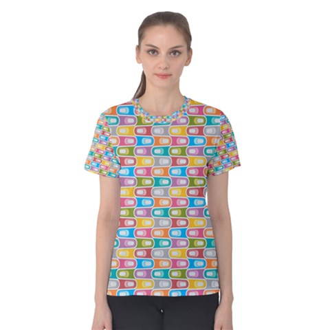 Seamless Pattern Background Abstract Women s Cotton Tee by Pakrebo