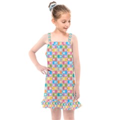 Seamless Pattern Background Abstract Kids  Overall Dress by Pakrebo