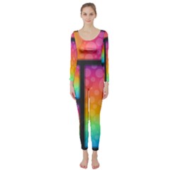 Background Colorful Abstract Long Sleeve Catsuit by Pakrebo